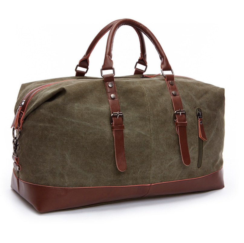 Men's Travel Bag – Large Canvas Shoulder Carry-All Tote