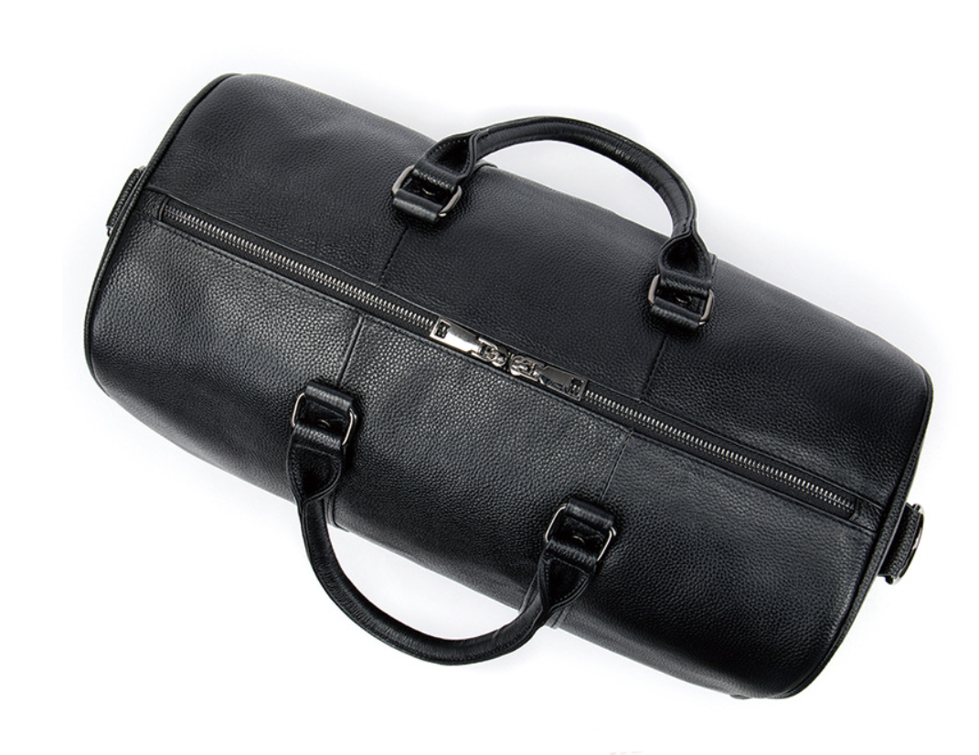 Men's Leather Travel Bag – Large with Shoe Compartment