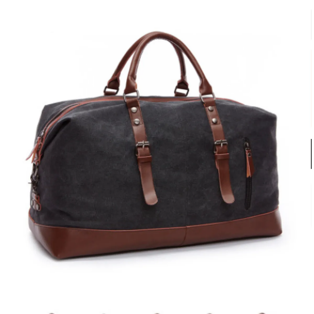 Men's Travel Bag – Large Canvas Shoulder Carry-All Tote
