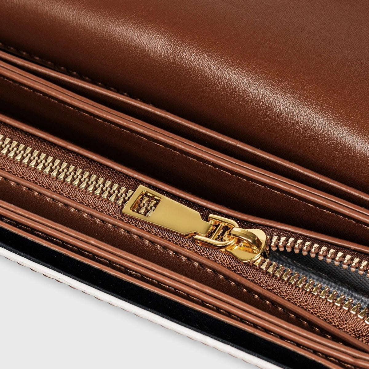Bella Vegan Leather Saddle Bag in Cream and Brown