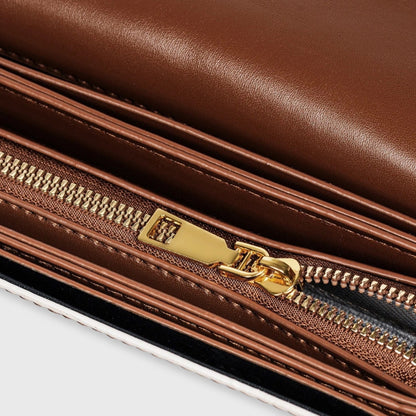 Bella Vegan Leather Saddle Bag in Brown