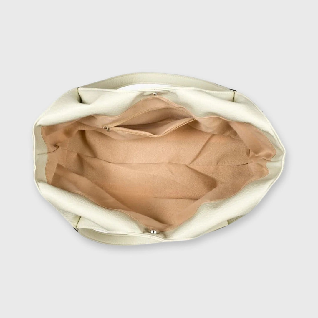 Hannah Bucket Bag in Ivory