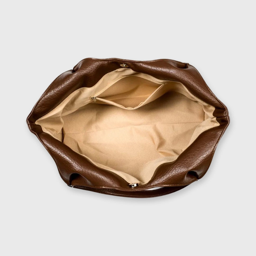 Hannah Bucket Bag in Brown