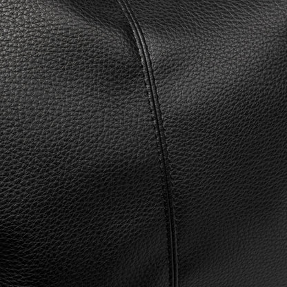 Jolie Vegan Leather Hobo Bag in Black